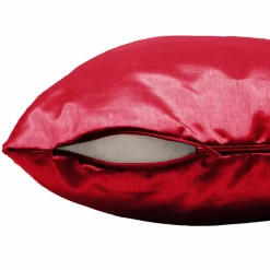 Housse de coussin carrée (40 x 40 cm) Shantung Shana Rouge