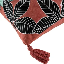 Housse de coussin coton pompons (40 x 40 cm) Wallis Rose