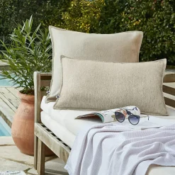 Housse de coussin extérieur carrée (60 x 60 cm) Naia Beige sable