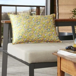 Housse de coussin extérieur rectangulaire (40 x 60 cm) Manon Jaune