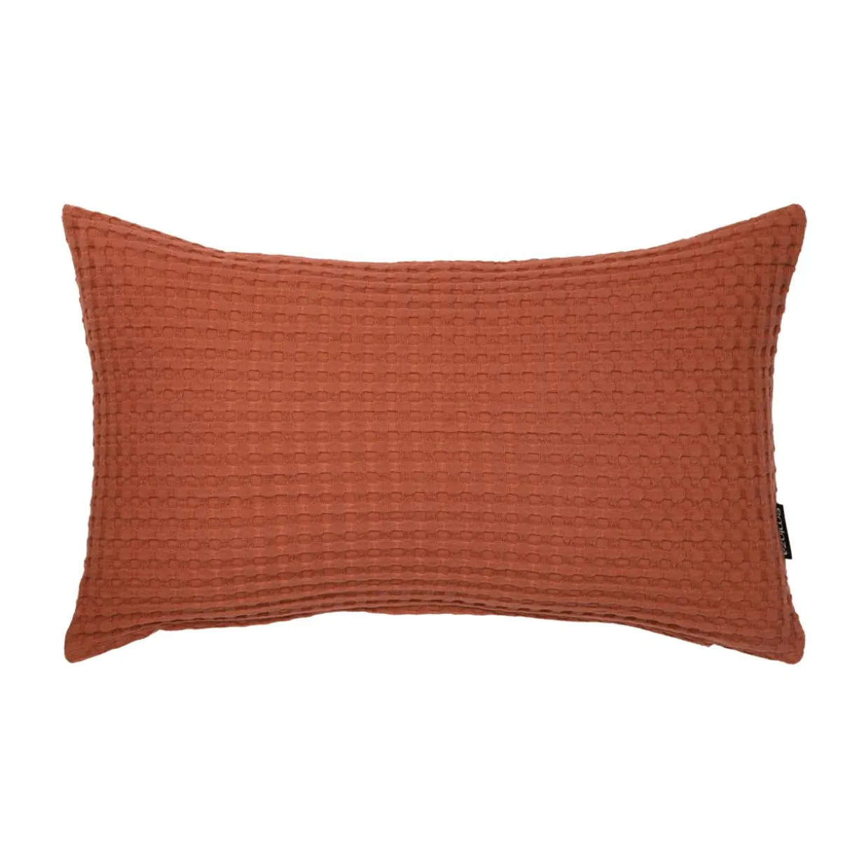 Housse de coussin rectangulaire coton nid d'abeille (30 x 50 cm) Maya Terracotta