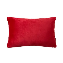 Housse de coussin rectangulaire flanelle (40 x 60 cm) Didou Rouge