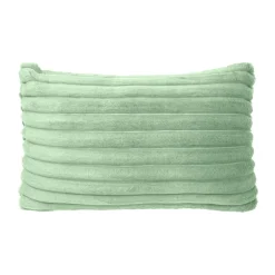 Housse de coussin rectangulaire flanelle (30 x 50 cm) Dune Vert sauge