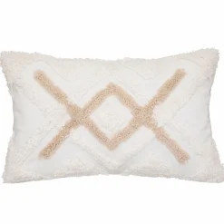 Housse de coussin rectangulaire coton (30 x 50 cm) Rory Ivoire