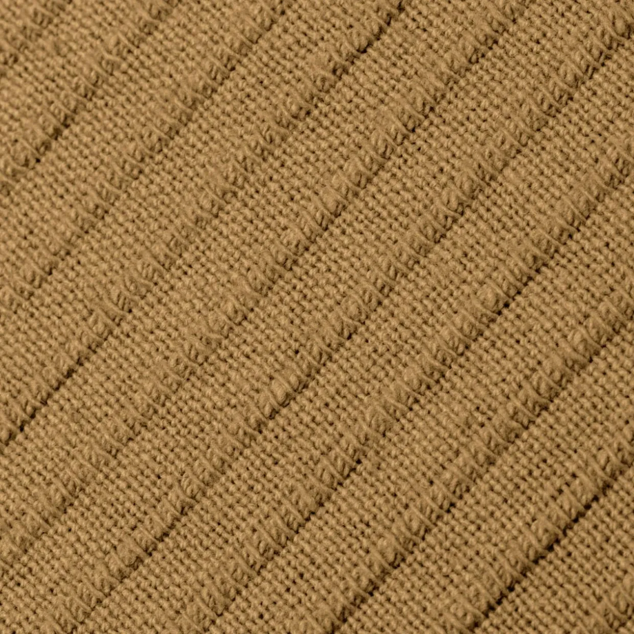 Housse de coussin rectangulaire coton tissé (30 x 50 cm) Léa Camel