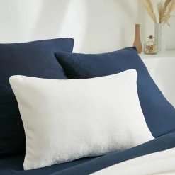 Housse de coussin rectangulaire flanelle (40 x 60 cm) Didou Ivoire