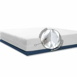 Housse de matelas intégrale anti-punaises de lit (90 x 190 cm) Ombeline Blanche