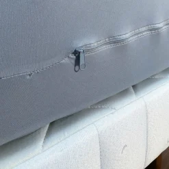 Housse de matelas intégrale (140 x 190 cm) Emeline Gris clair