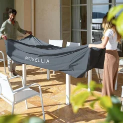 Housse de protection Imperméable XL pour Table rectangulaire (308 x 190 cm) Gris