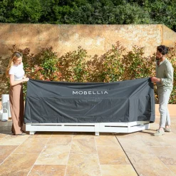 Housse de protection Imperméable pour Salon de jardin (250 x 250 cm) Gris