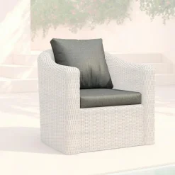 Housses de coussin de remplacement pour Fauteuil Calvi Gris foncé