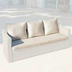 Housses de coussin de remplacement pour Canapé 3 places Calvi Beige