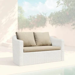 Housses de coussin de remplacement pour Canapé 2 places Calvi Taupe