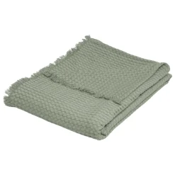 Jeté de lit coton (130 x 180 cm) Widdy Vert céladon