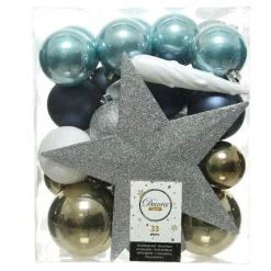Kit de décoration de sapin de Noël Novae multi Argent