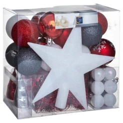 Kit de décoration de sapin de Noël Aspen Gris foncé