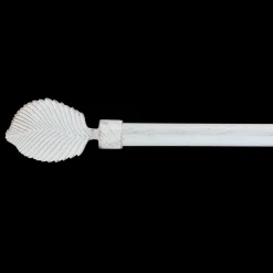 Kit de tringle extensible (L120 - L210 cm / D19 mm) Exotica Blanc et or