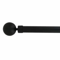 Kit de tringle extensible (L120 - L210 cm / D28 mm) Gaïa Noir