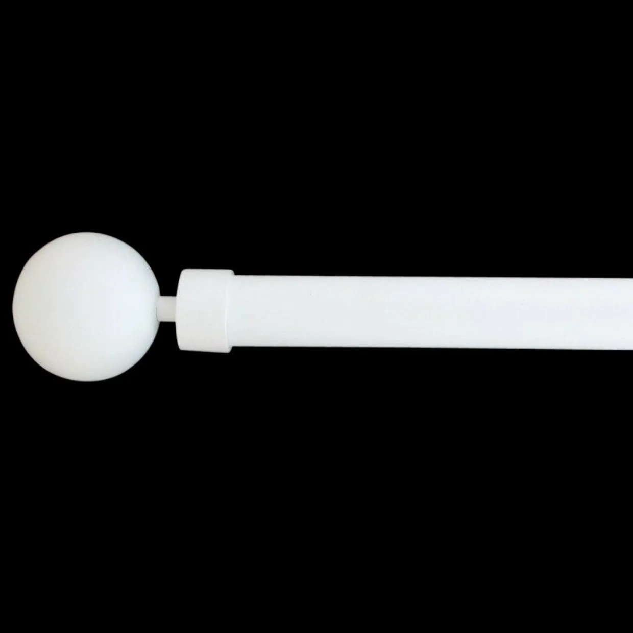 Kit de tringle extensible (L210 - L380 cm / D28 mm) Gaïa Blanc
