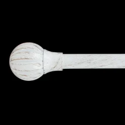 Kit de tringle extensible (L210 - L380 cm / D19 mm) Touch of Zen Blanc et Or