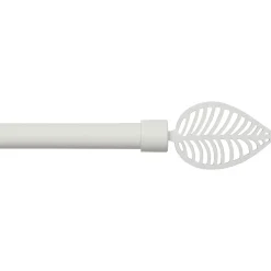 Kit de tringle rideau extensible (L210 - L380 cm / D19 mm) Amazonia Blanc mat