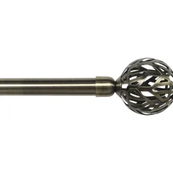 Kit de tringle rideau extensible (L120 - L210 cm / D19 mm) Retro Bronze