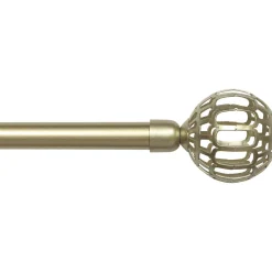 Kit de tringle rideau extensible (L120 - L210 cm / D19 mm) Facette Or