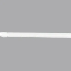 Kit de 2 tringles extensibles ovales (40 à 60 cm) Blanc