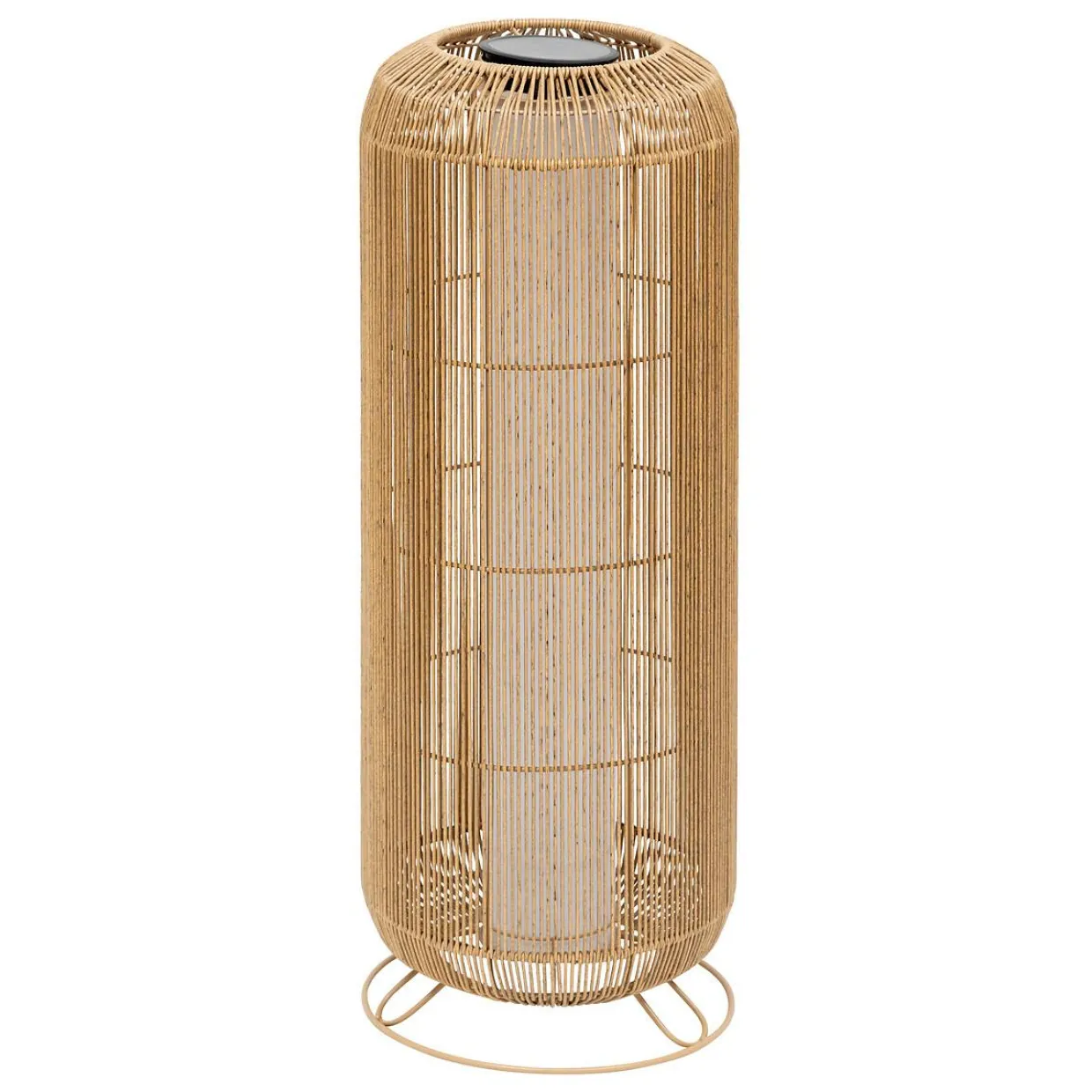 Lampadaire de jardin solaire en corde LED (H78 cm) Loise Beige