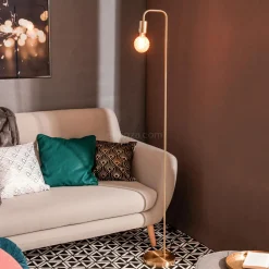 Lampadaire en métal (H150 cm) Keli Or