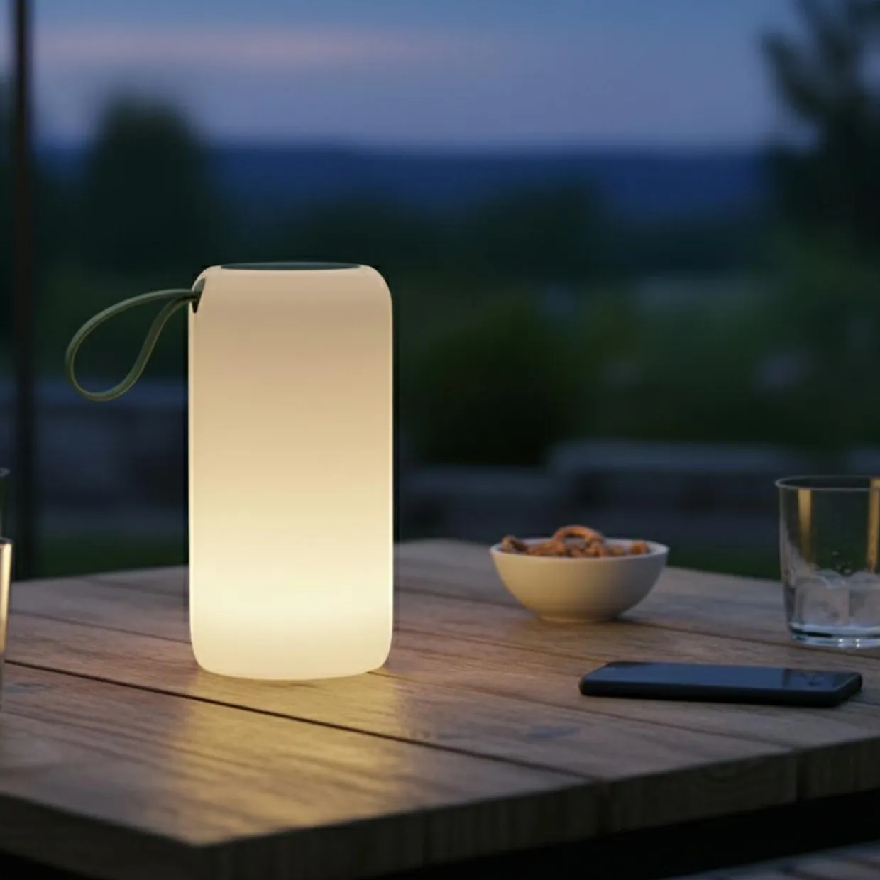 Lampe de jardin mobile sans fil 45 lumens (H24 cm) Starlight Blanc chaud
