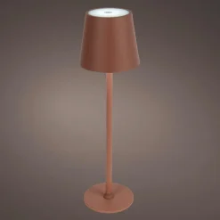 Lampe de table sans fil rechargeable USB 48 LED (H37 cm) Brooklyn Terracotta