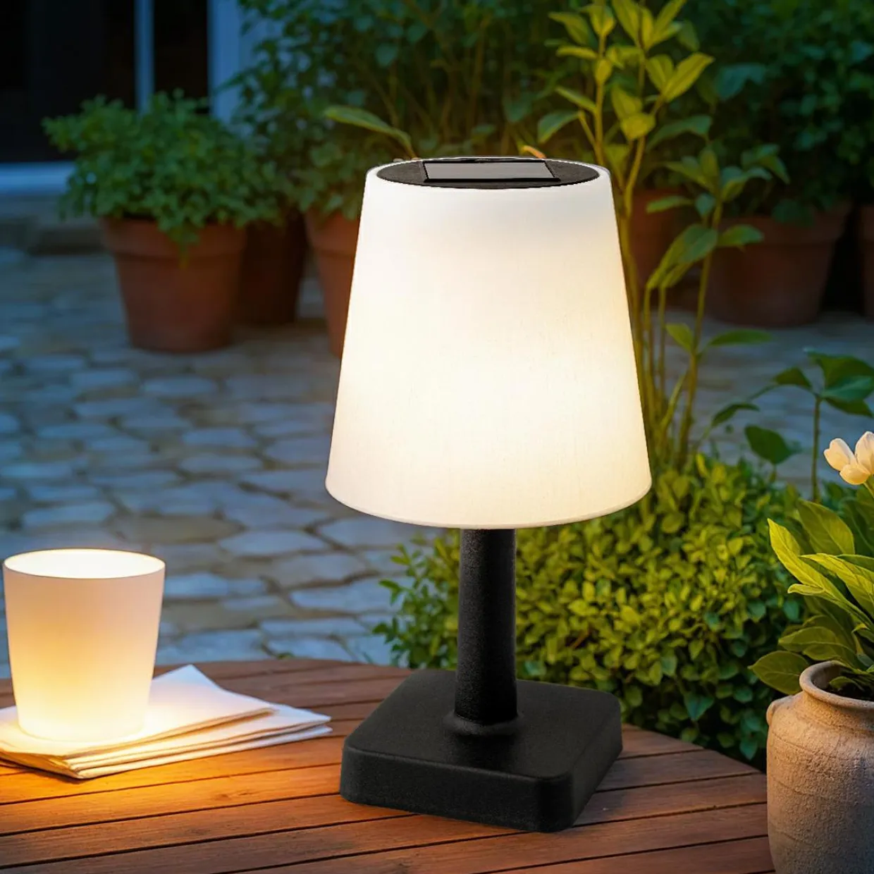 Lampe de table sans fil rechargeable USB LED (H23 cm) Soho Noir