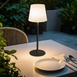 Lampe de table sans fil rechargeable USB (H40 cm) Manhattan Noir