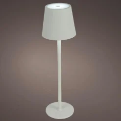 Lampe de table sans fil rechargeable USB 48 LED (H37 cm) Brooklyn Blanc