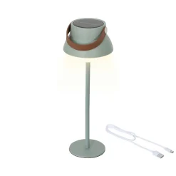 Lampe de table solaire 100 lumens (H36 cm) Tokyo Vert menthe