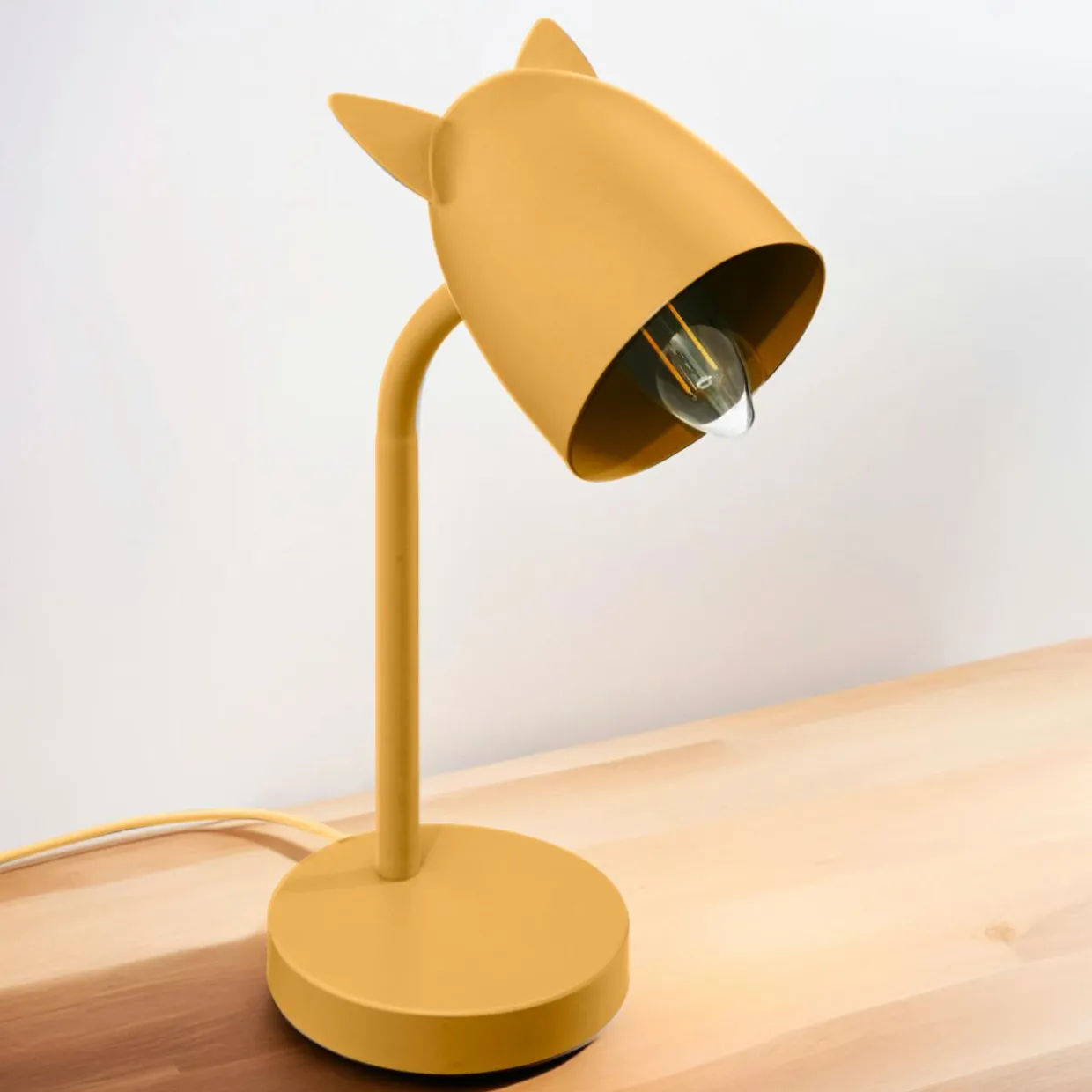 Lampe enfant à poser (H31 cm) Oreilles Jaune ocre