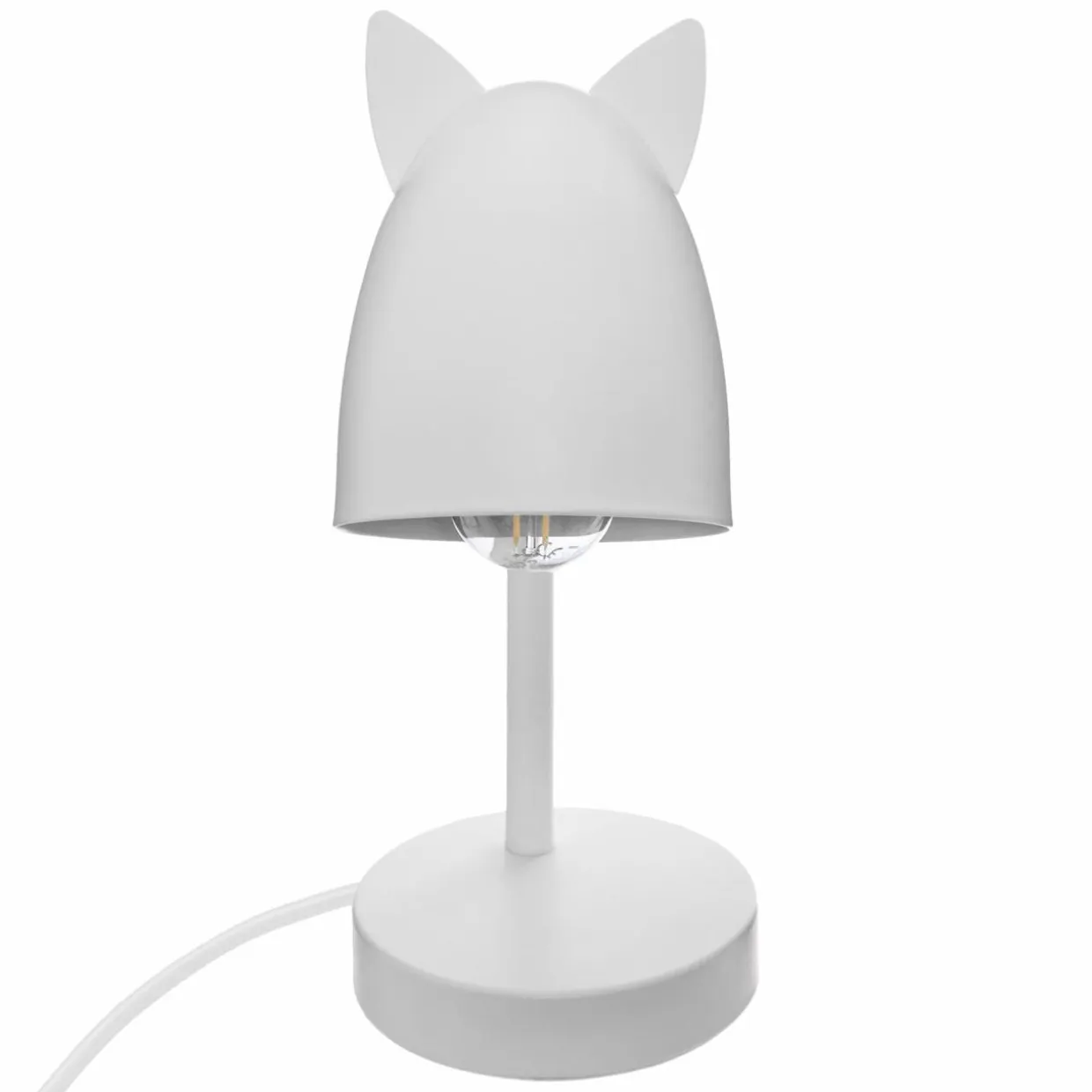 Lampe enfant à poser (H31 cm) Oreilles Blanche