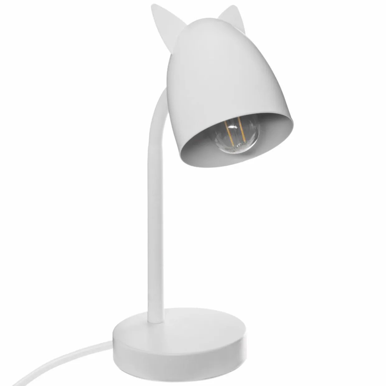 Lampe enfant à poser (H31 cm) Oreilles Blanche