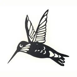 Lampe murale solaire en métal (L31,5 cm) Colibri Noir