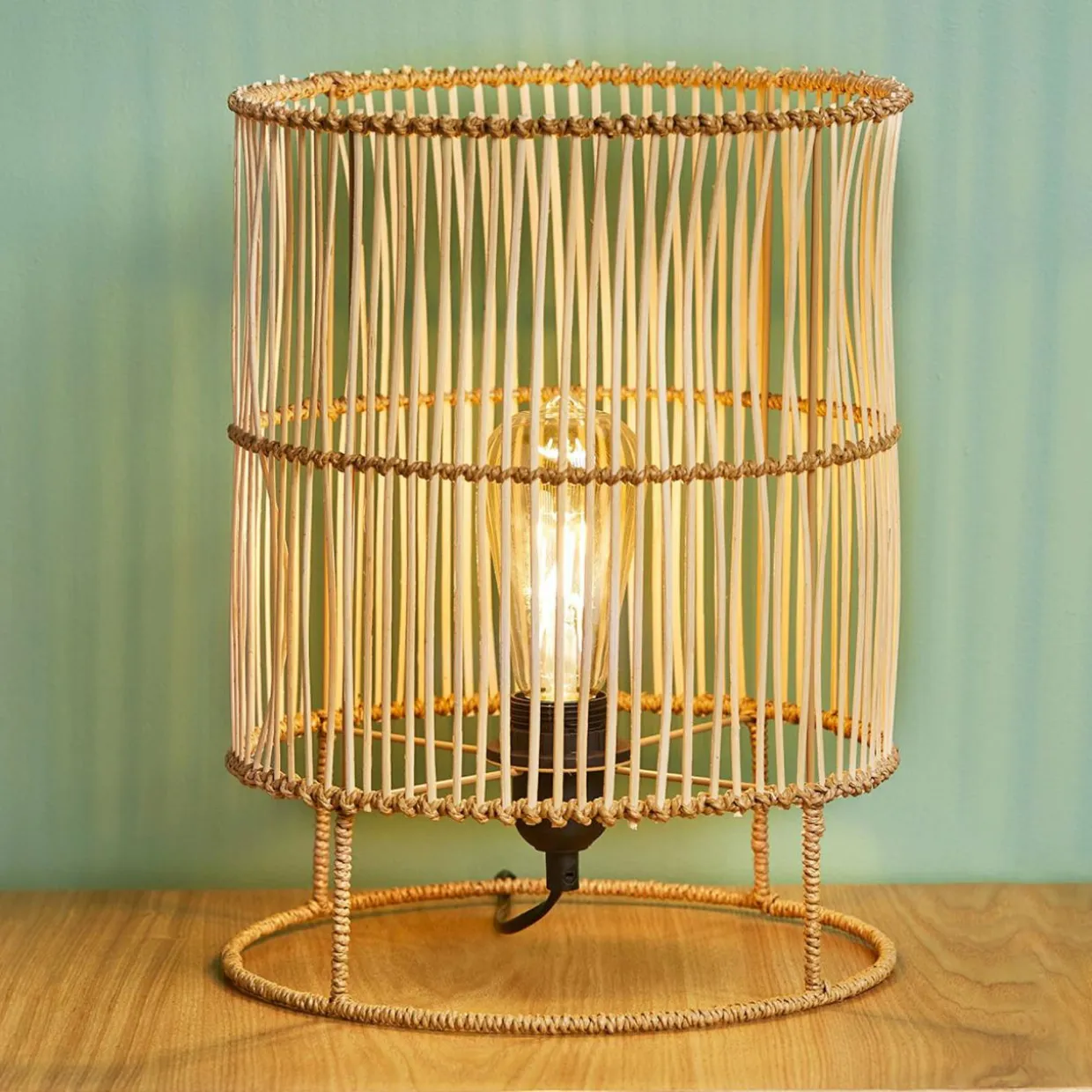 Lampe à poser bambou (H34 cm) Mia Naturel