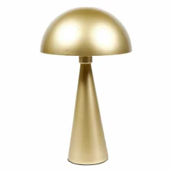 Lampe à poser champignon en métal (H38 cm) Emo Or