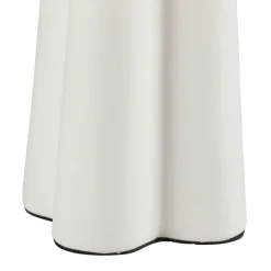 Lampe à poser céramique et coton (H45 cm) Cezanne Blanche