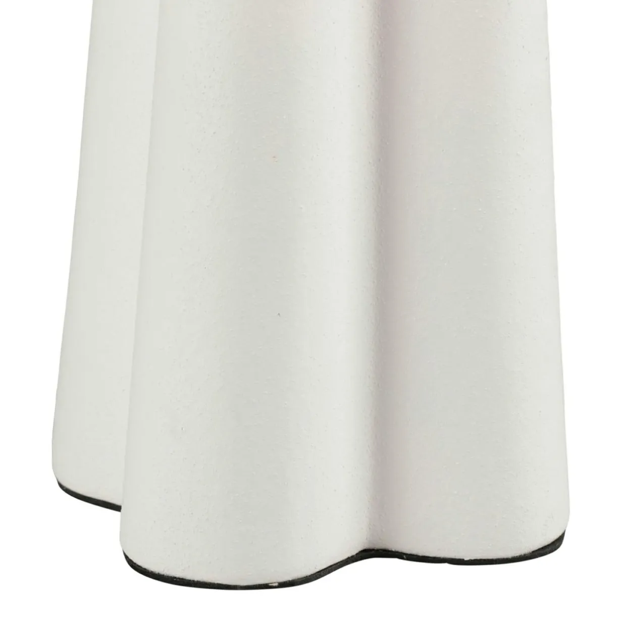 Lampe à poser céramique et coton (H45 cm) Cezanne Blanche