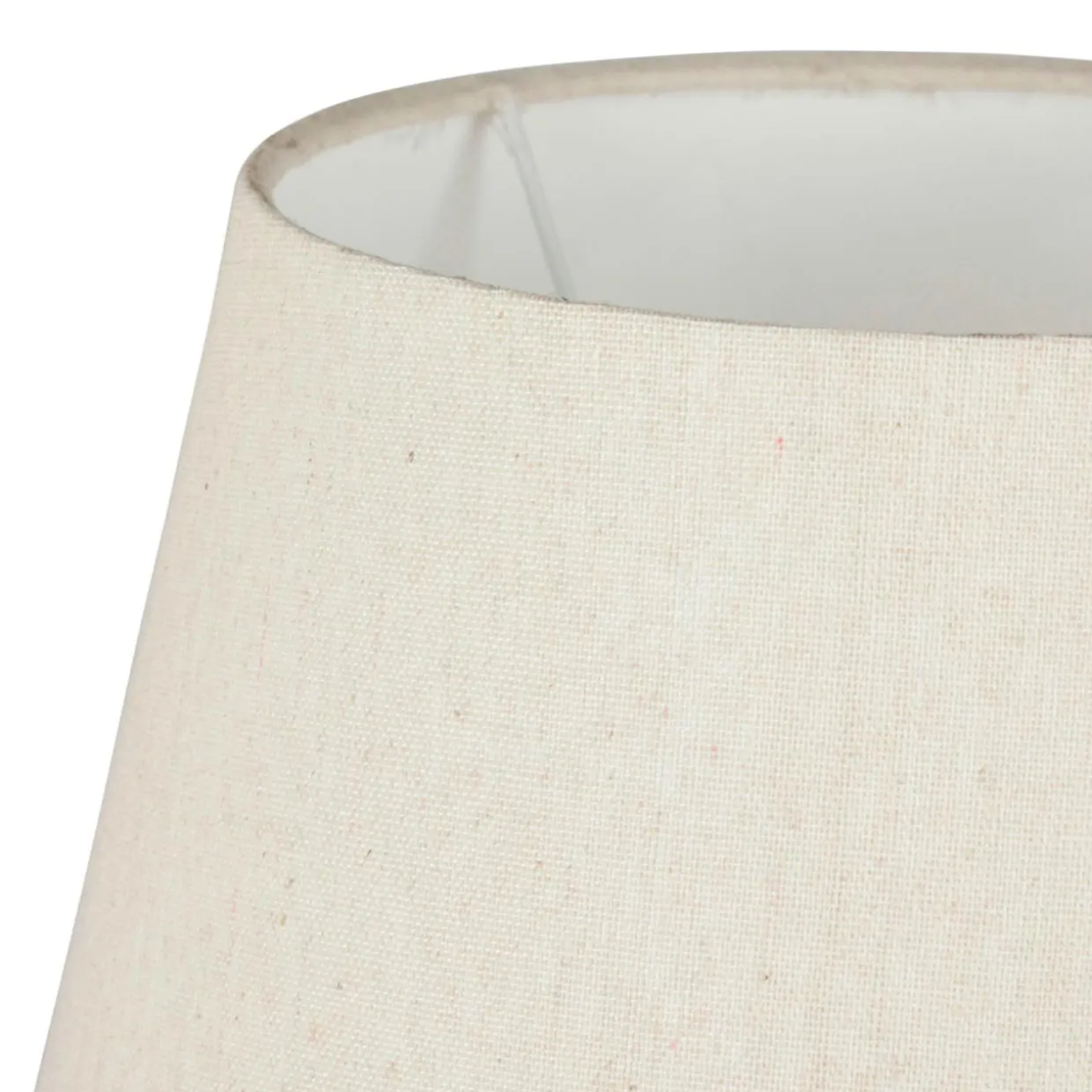Lampe à poser céramique et coton (H45 cm) Cezanne Blanche