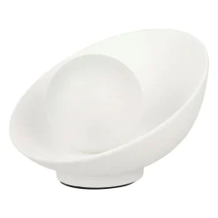 Lampe à poser céramique (H17 cm) Nacre Blanche