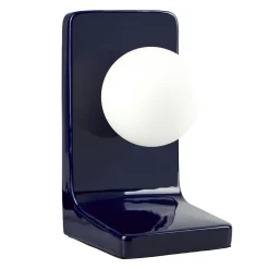 Lampe à poser céramique (H23 cm) Walter Bleue