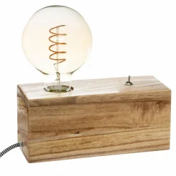 Lampe à poser en bois (H8 cm) Tibu Naturel