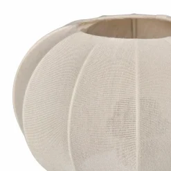 Lampe à poser en coton (H36 cm) Mira Bois foncé