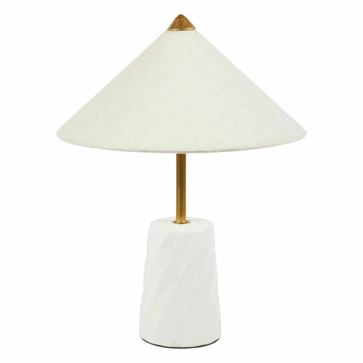Lampe à poser en céramique (H37 cm) Fiamma Blanche